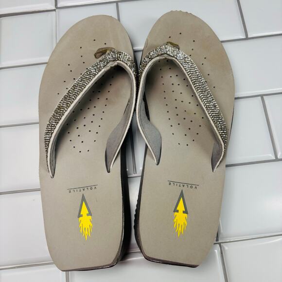 Volatile Rhinestone Sparkle Glitter‎ Flip Flop
Platform Size 9 - Picture 6 of 10